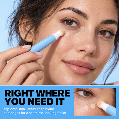 2-in-1 Eye Concealer Pen – Full Coverage Matte Finish Concealer with Precision Applicator for Under-Eye and Face