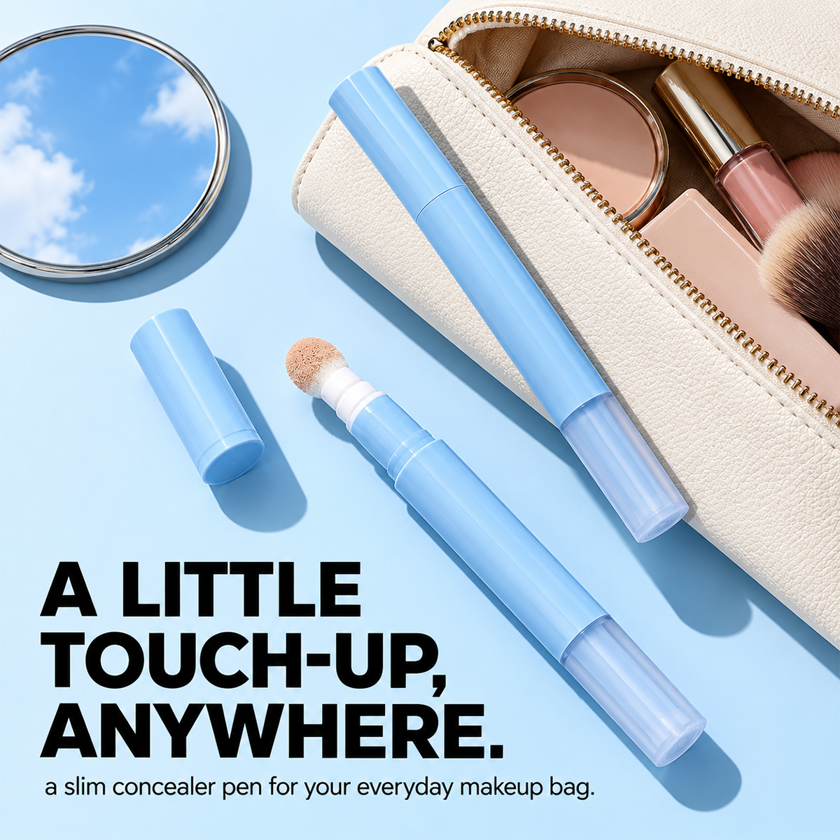 2-in-1 Eye Concealer Pen – Full Coverage Matte Finish Concealer with Precision Applicator for Under-Eye and Face