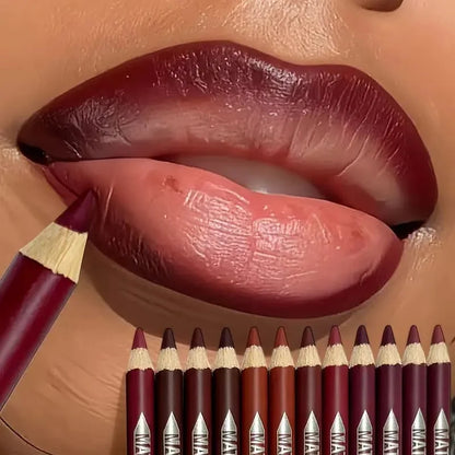 12 Colors Lip Liner Pencil Set
