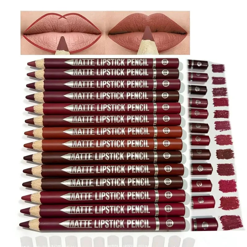 12 Colors Lip Liner Pencil Set
