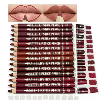 12 Colors Lip Liner Pencil Set