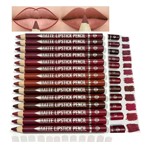 12 Colors Lip Liner Pencil Set