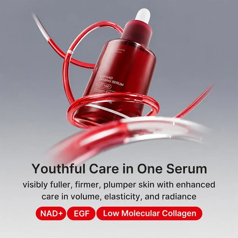 NAD+ EGF Firming Face Neck Serum with Collagen – Hydrating Anti-Aging Serum for Face, Neck &amp; Décolleté
