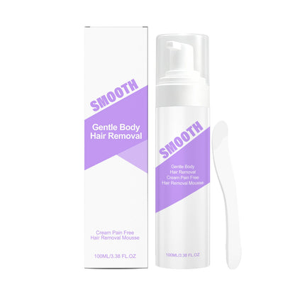 Hair Removal Mousse Spray – Gentle Foam Hair Remover for Women and Men, Smooth Skin Care for Legs, Arms, Underarms, Bikini Line, Chest and Bac